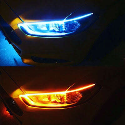 DRL 45cm strips with yellow turn sign