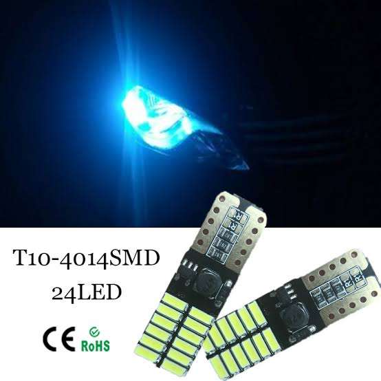 T10 24 led Canbus Ice Blue park Set