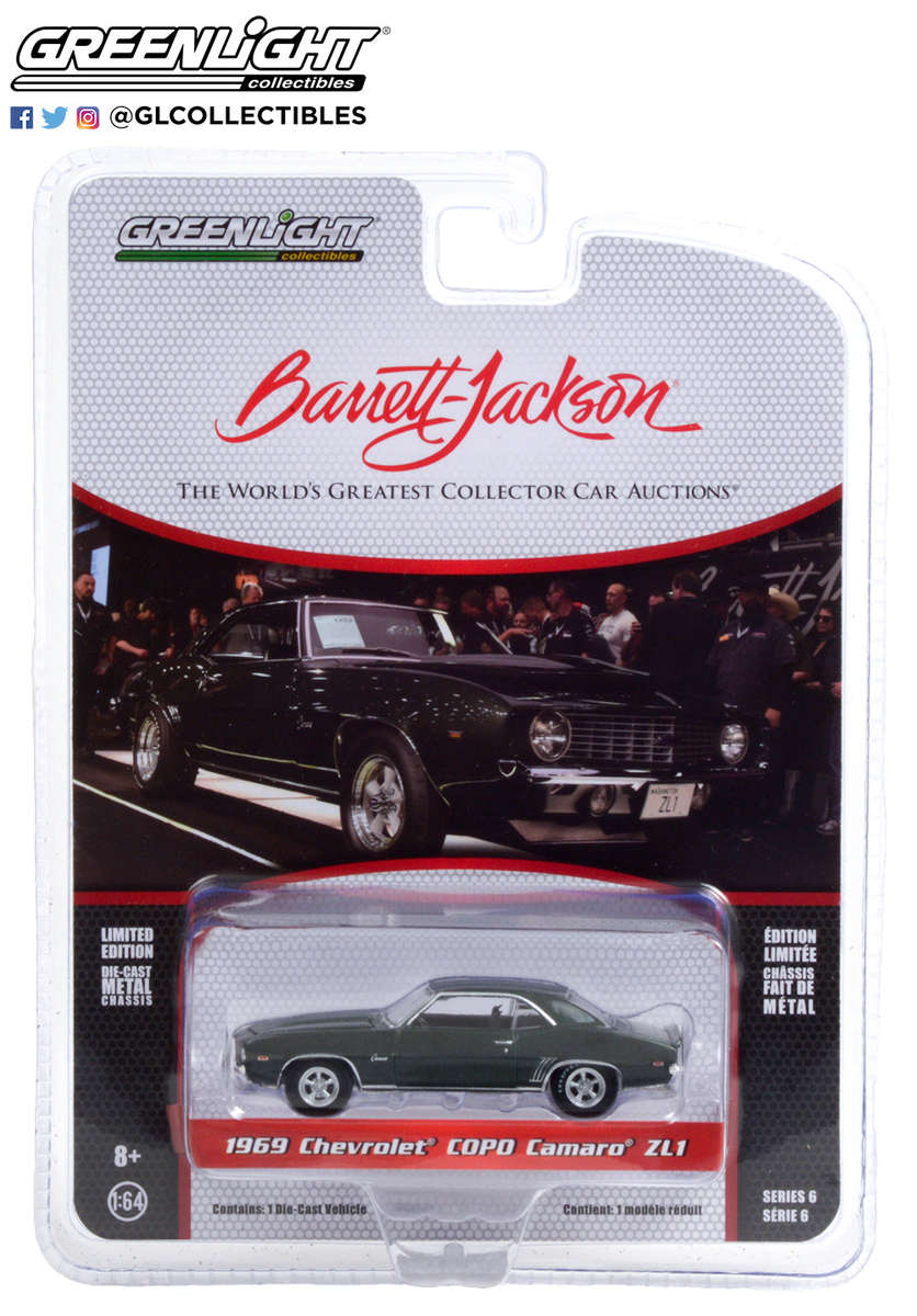 BARRETT-JACKSON SCOTTSDALE ED S6 CHEV COPO CAMARO 6 OFF IN BOX DIECAST COLLECTABLES