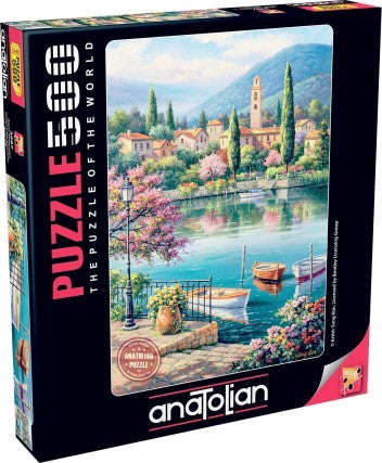 VILLAGE LAKE AFTERNOON 500 PIECES,JIGSAW PUZZLE,ADULT PUZZLES, ANATOLIAN