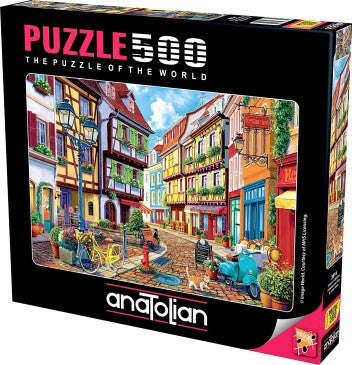 COBBLESTONE ALLEY 500 PIECES,JIGSAW PUZZLE,ADULT PUZZLES, ANATOLIAN