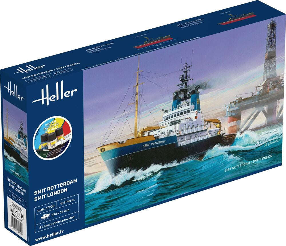 TUG BOAT Smit Rotterdam 1/200 STARTER KIT, PLASTIC SCALE MODEL
