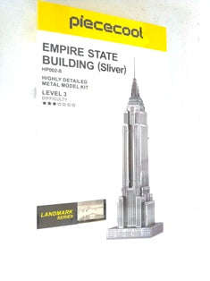 EMPIRE STATE BUILDING SS METAL MODEL L5XW2.5XH15CM 21 PARTS