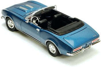 CHEVY CAMARO SS CONVERTIBLE MET BLUE 1967 1/24, DIECAST CAR, COLLECTABLE CAR.