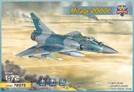 Mirage 2000C multirole jet fighter  1:72, PLASTIC MODEL KIT.