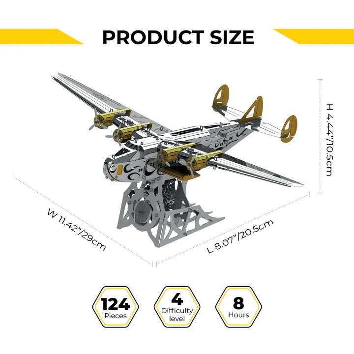 SPLASHING DREAMER BOEING 314 CLIPPER 124 PARTS 3D PUZZLE METAL