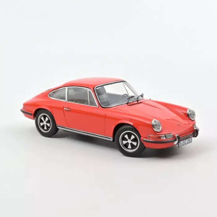 Porsche 911 E 1970 - Orange, DIECAST CAR, COLLECTABLE CAR.