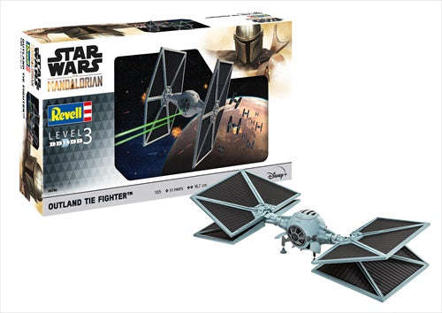 THE MANDALORIAN: OUTLAND TIE FIGHTER 1/65, PLASTIC SCALE MODEL KIT