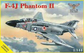 F-4J Phantom II (USAF) 1:144, PLASTIC MODEL KIT.