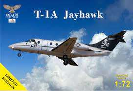 T-1A "Jayhawk" jet trainer (USAF - 3 liveries) 1:72, PLASTIC MODEL KIT.