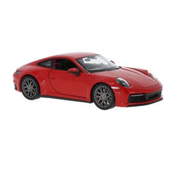 PORSCHE 911 CARRERA 4S  RED  1/24, DIECAST CAR, COLLECTABLE CAR.