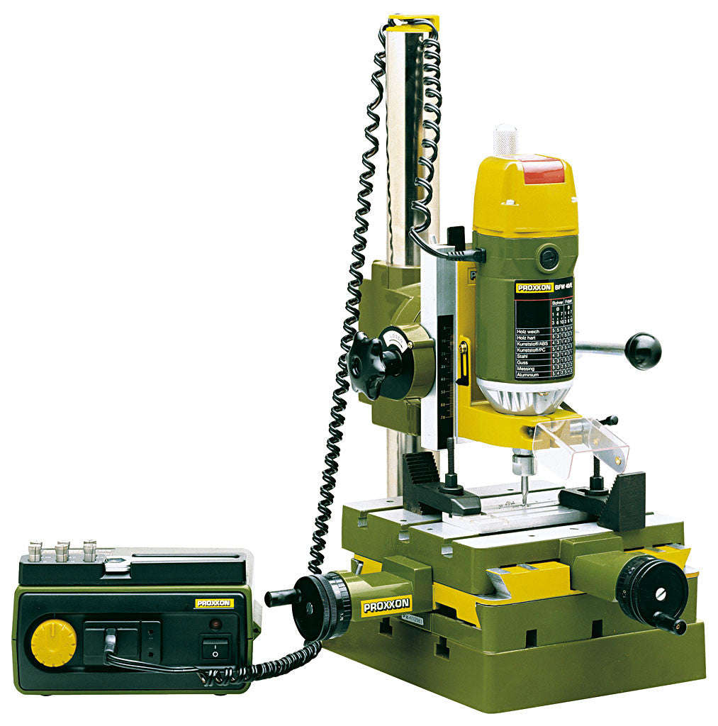 Proxxon - Mill/drill system BFW 40/E, with controller for speeds of 900 - 6,000rpm. HOBBY TOOL