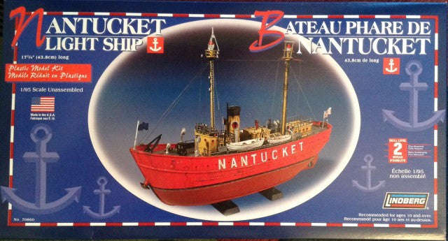 1:95 NANTUCKET LIGHT SHIP PLASTIC MODEL KIT