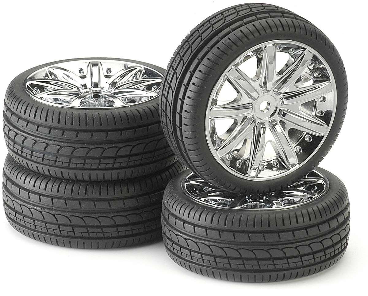 Tire & Rim Set - For 1/10 RC Car