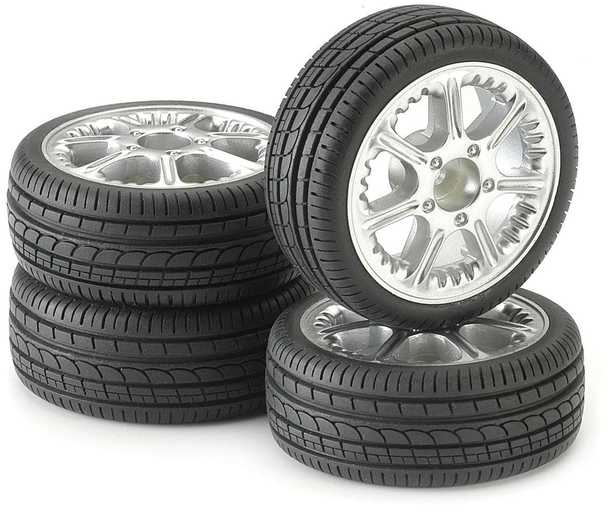 Tire & Rim Set - For 1/10 Radio control Car