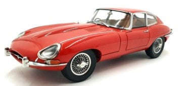 JAGUAR E-TYPE RED 1/18, DIECAST COLLECTABLES