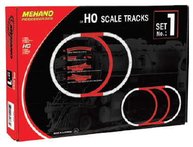 Set 1 -  9 Piece Track & Clips HO , TRAIN SET ACCESSORIES