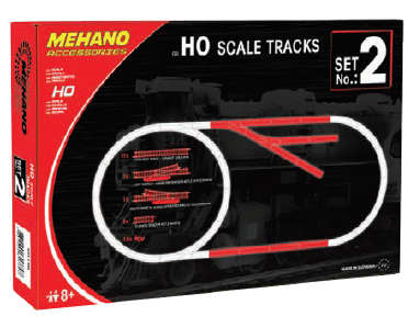 Set 2 -  15 Piece Track & Clips HO TRAIN ACC