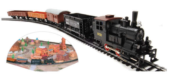 Western Train Steam Goods TRAIN SET HO