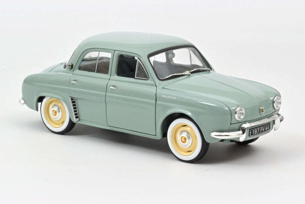 RENAULT DAUPHINE  AZUR BLUE 1958 1/18, DIECAST CAR, COLLECTABLE CAR.