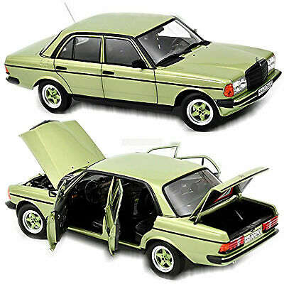 MERCEDES-BENZ 200 AMG 1984 SILVER GREEN MET 1984 1/18 DIECAST, DIECAST CAR, COLLECTABLE CAR.