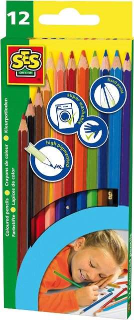 COLOUR PENCILS 12 COLOURS EDUCATIONAL,TEACHER HOME SCHOOL, LEARNING
