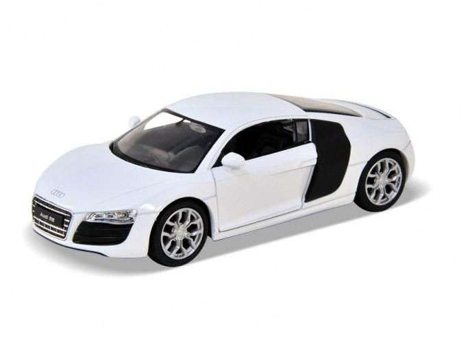 1:38 AUDI R8 V10 WHITE PULLBACK DIECAST