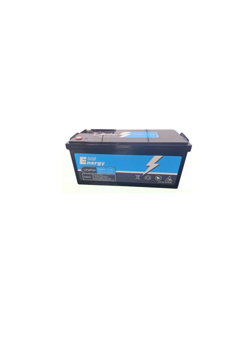 365 Energy 12V 200Ah 2.56kWh Lithium Ion Deep Cycle Battery