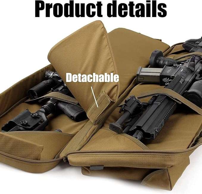 46 Inch Rifle Shotgun Double Gun Bag Black or Grey