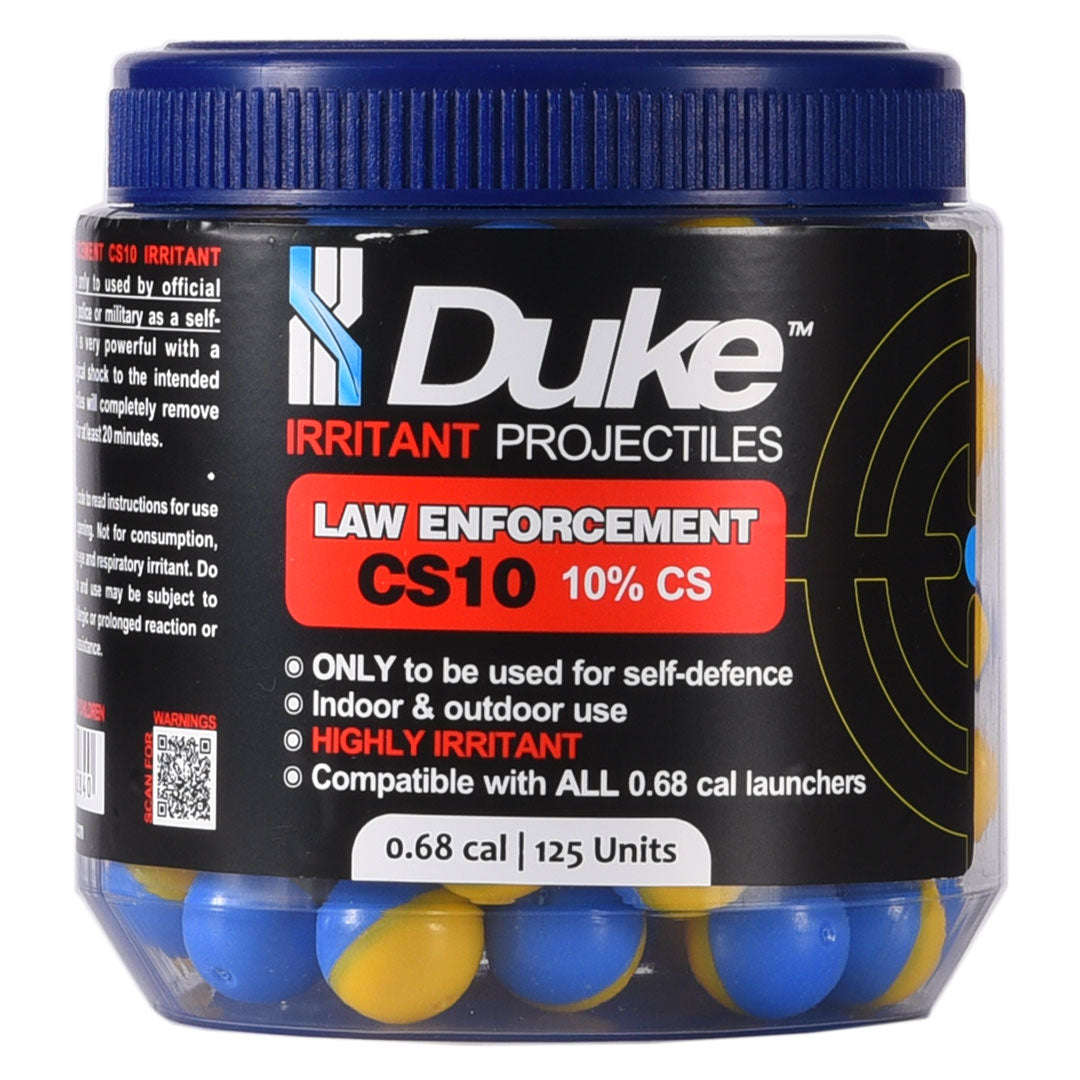 Duke LE CS10 Chemical Irritant Projectiles 0.68 Caliber (Choose Pack Size)