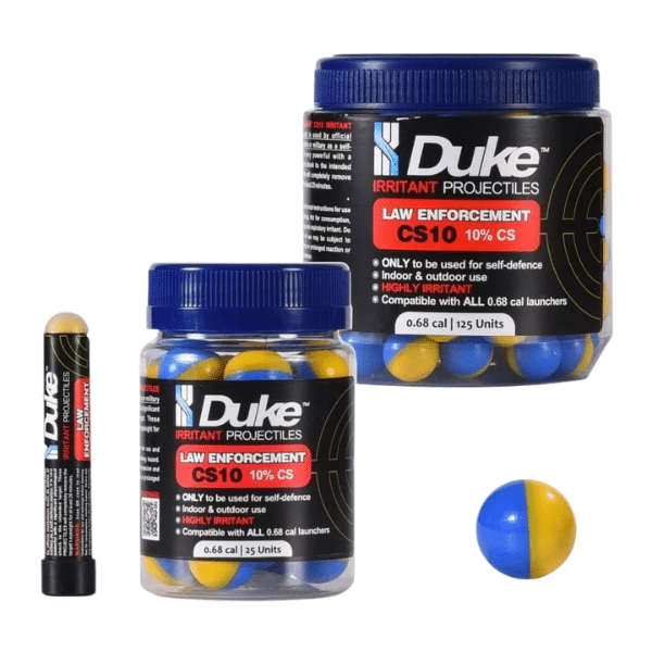 Duke LE CS10 Chemical Irritant Projectiles 0.68 Caliber (Choose Pack Size)