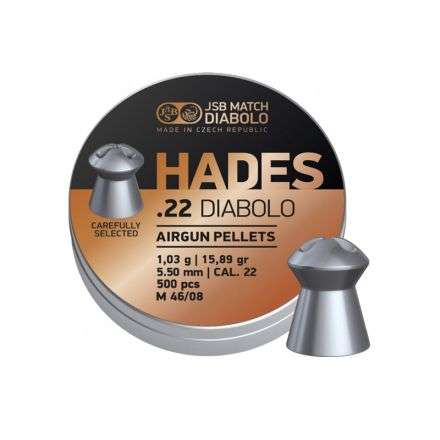 JSB Diabolo Hades 15.89gr Pellets .22/5.5 mm - 500 Pieces