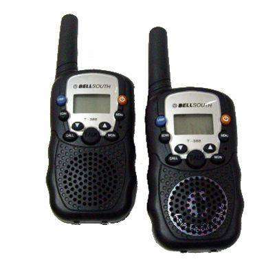 2 Way BellSouth Radio - Walkie Talkie Set of 2 Units - Black