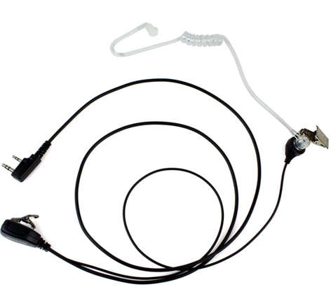 Microphone Air Tube Earpiece Headset