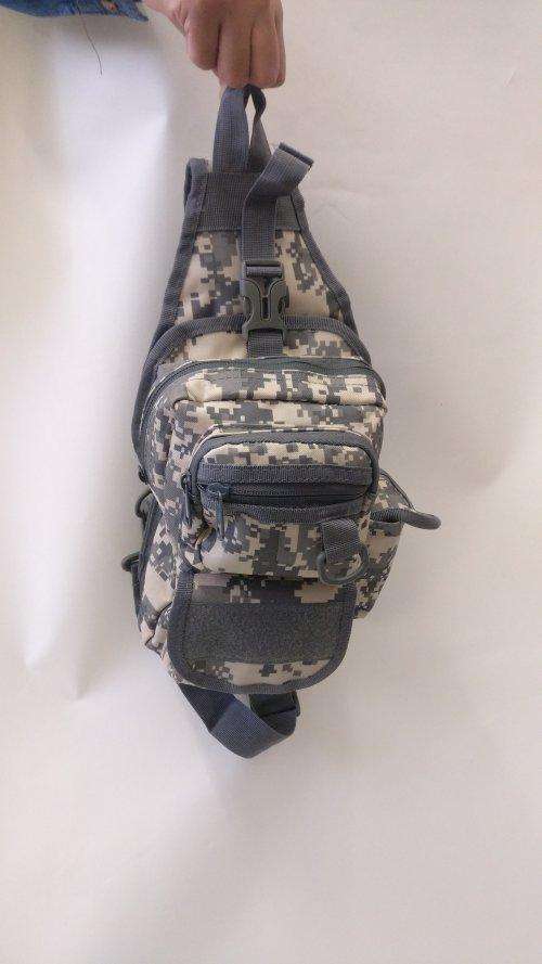 Durable Outdoor Shoulder Bag With Handgun Pouch Military Tactical Backpack