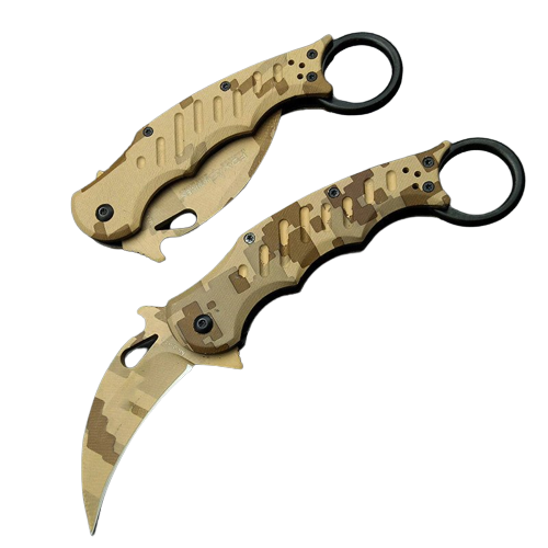 Karambit Digital Desert Pocket Knife