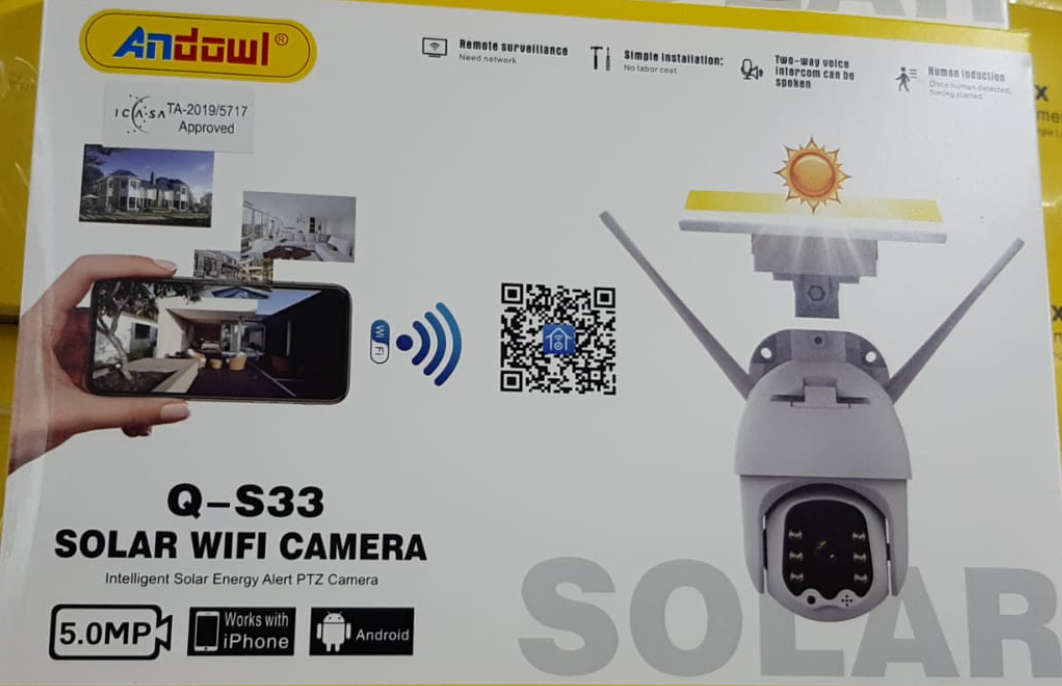 Andowl Q-S33 Solar Wifi Outdoor Smart IP PTZ Camera
