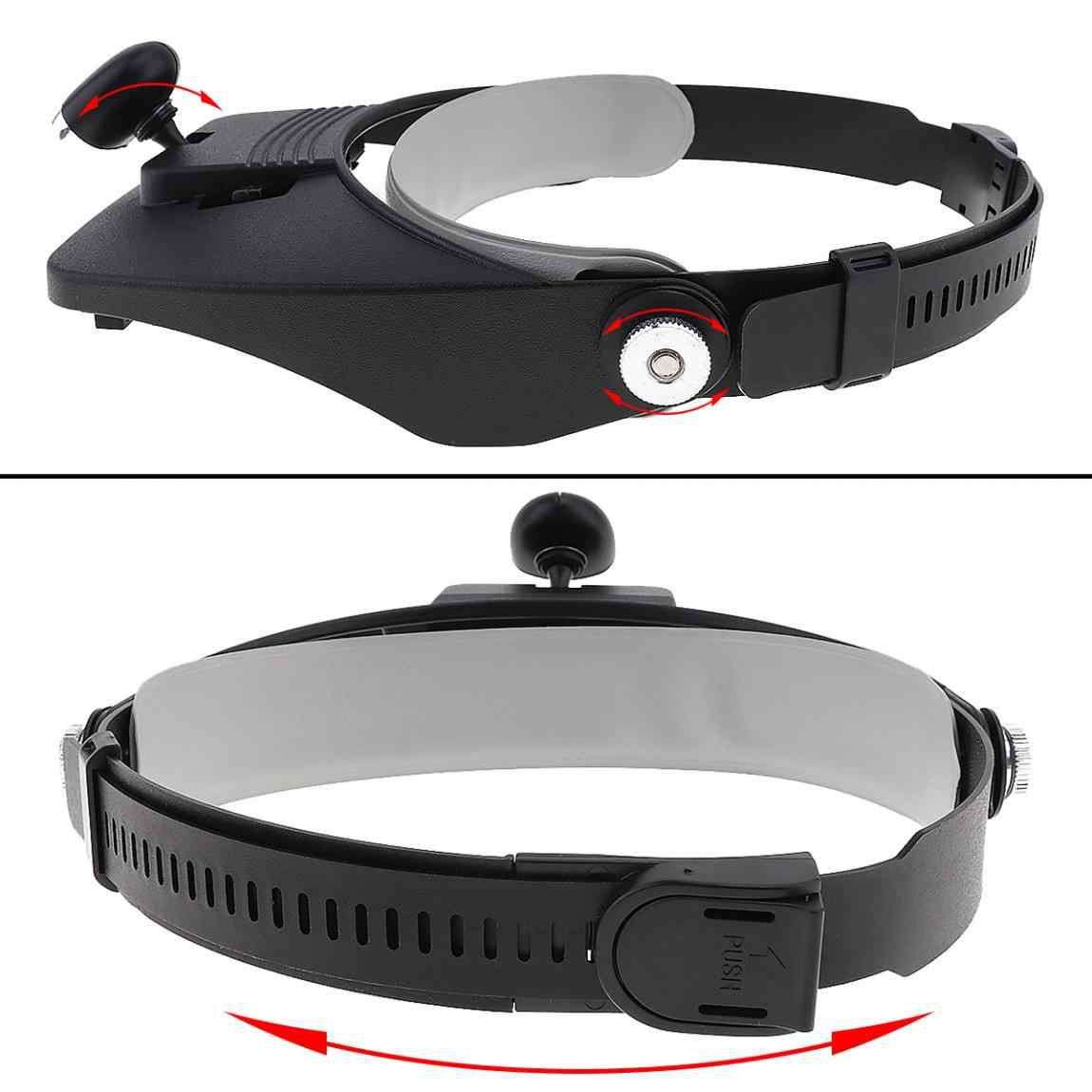 Light Head Magnifying Glass - Batteries and Different Lenses Included