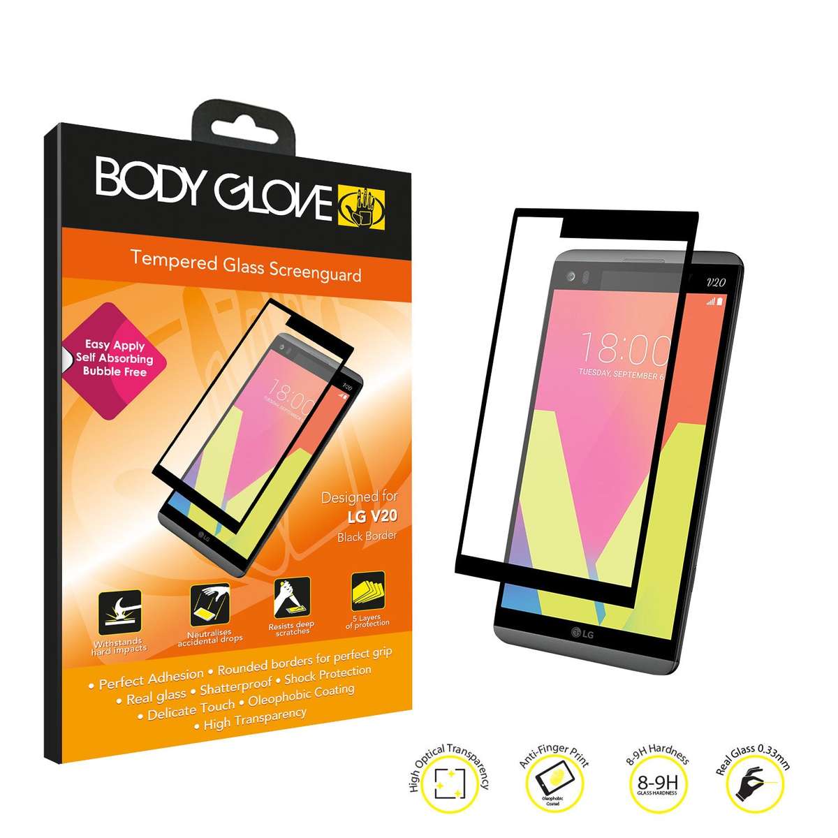 Body Glove Tempered Glass Screen Protector  LG V20