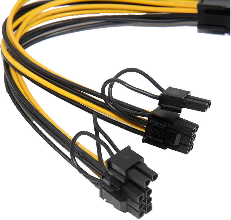 PCI-E 8pin to Dual 8pin Y-Splitter Extension Cable