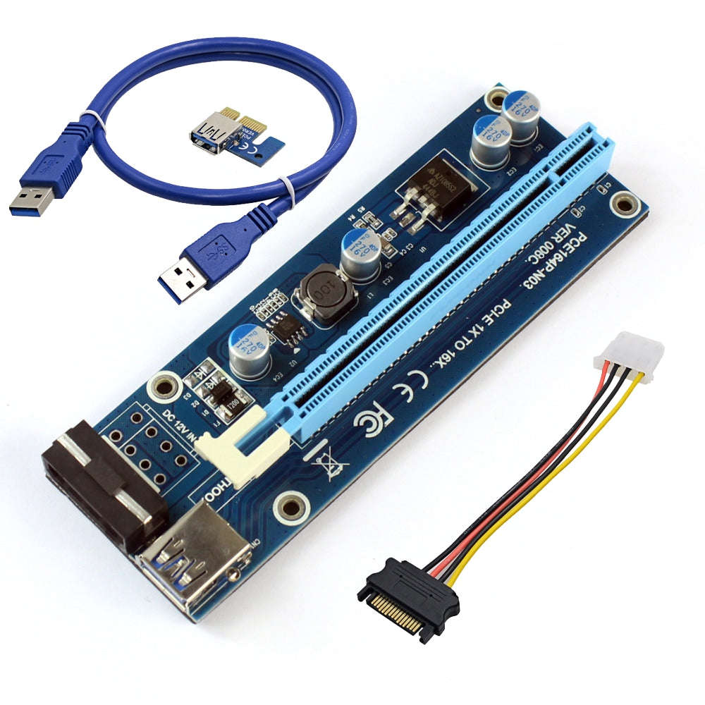 PCIe Riser Card - VER008C 12V 4Pin Molex