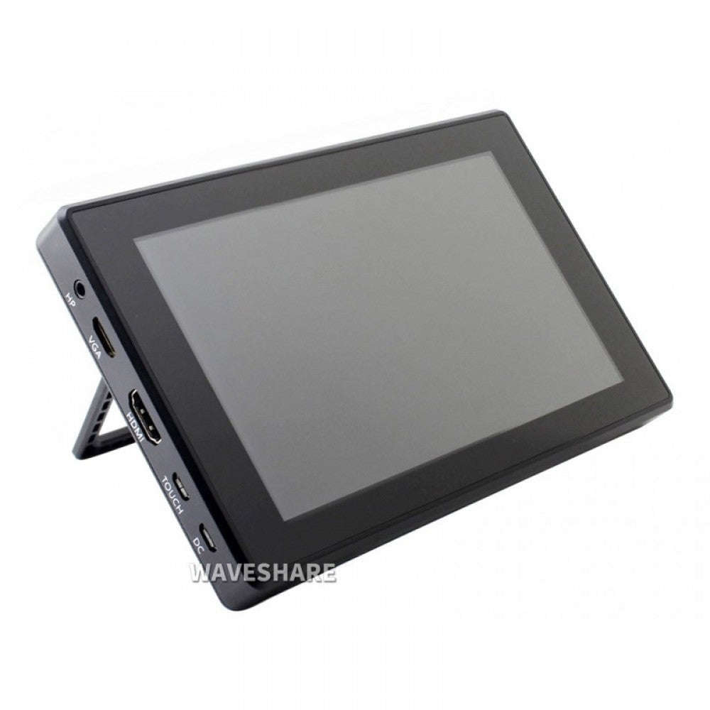 Waveshare 7inch Capacitive Touch Screen LCD (H) with Case, 1024600, HDMI, IPS