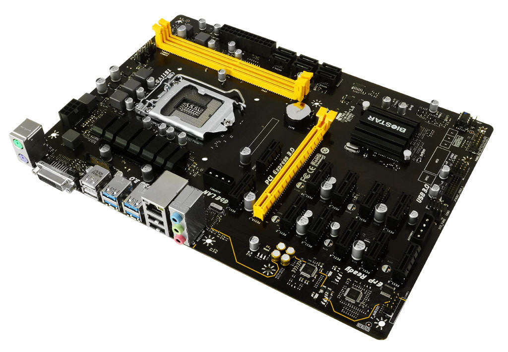 Biostar 12 x PCIe TB250-BTC PRO Mining Motherboard