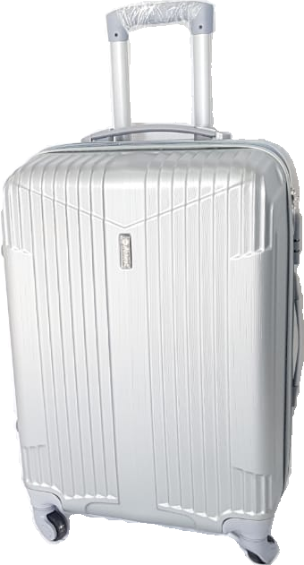 Suitcases :  ABS IP 24 Single Silver 1 piece