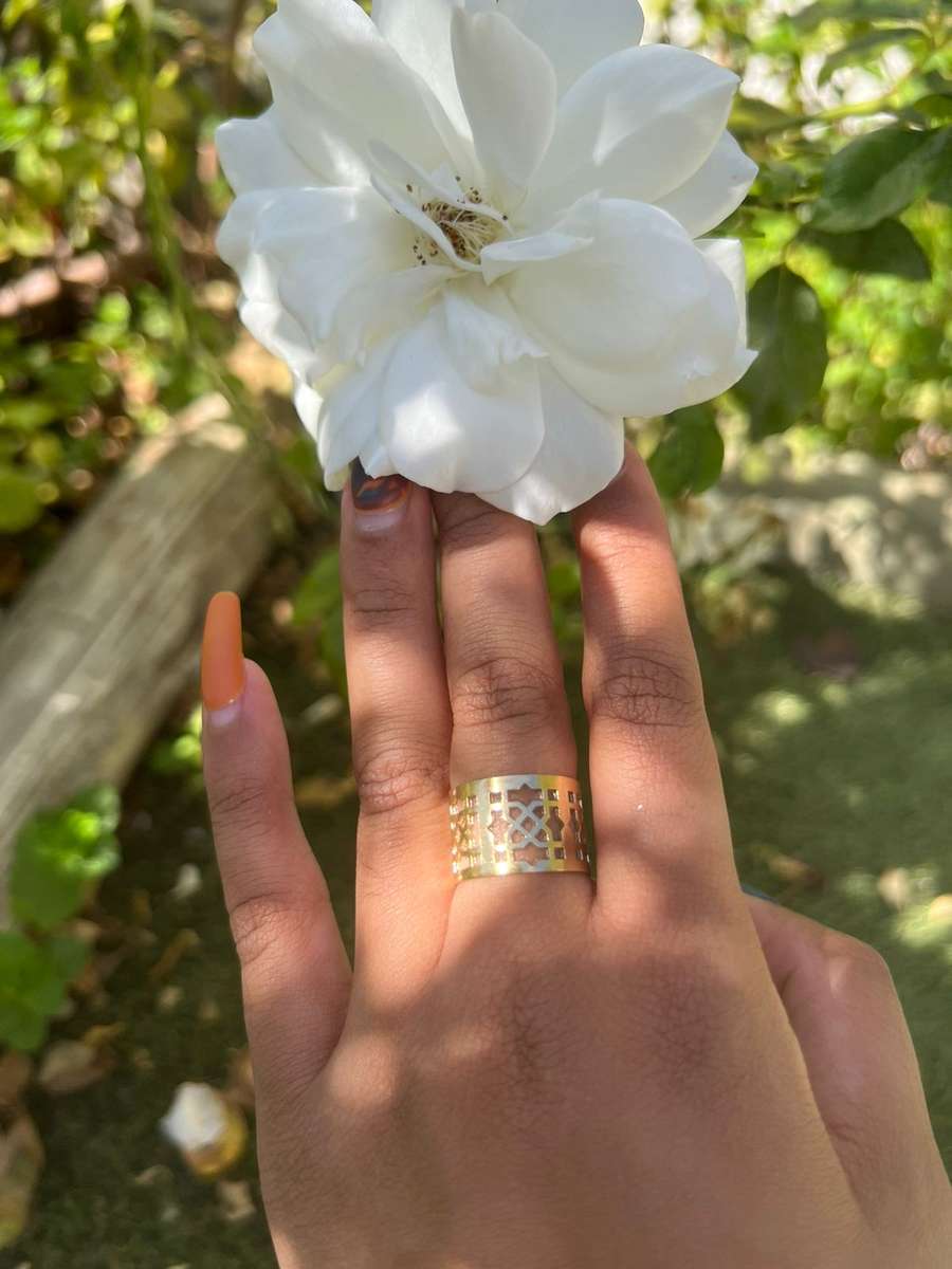 Ottoman Cuff Adjustable ring