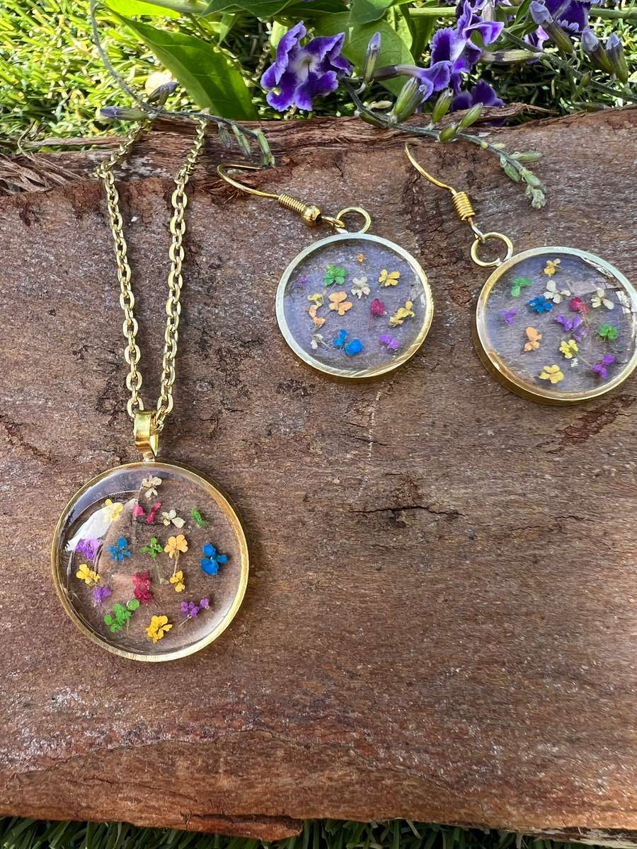Spring Lace Fynbos Resin Jewellery