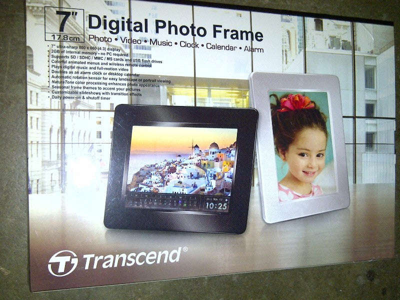 Transcend 7" Digital Photo Frame (Black)