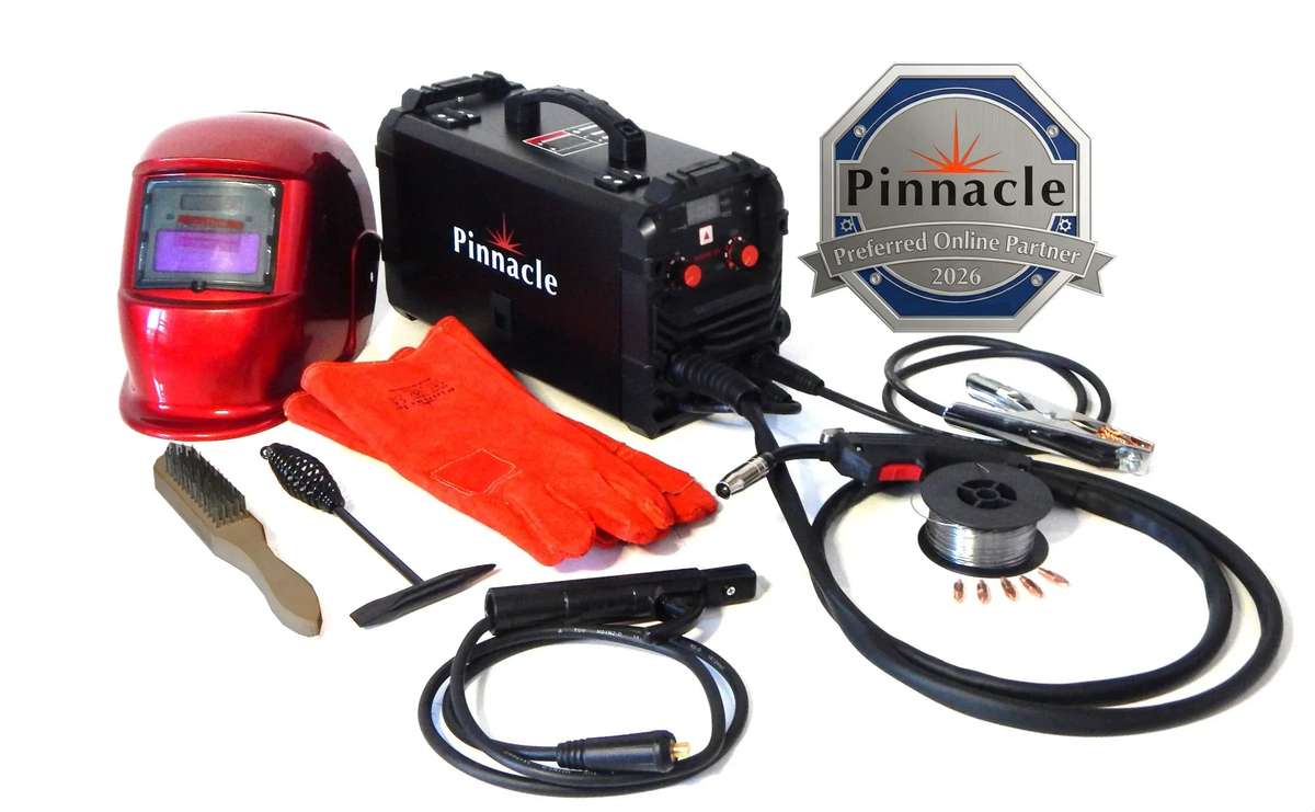 Pinnacle MIGARC 165 Gasless MIG Welder Combo  220V Plug & Play Multi Process Welding Kit