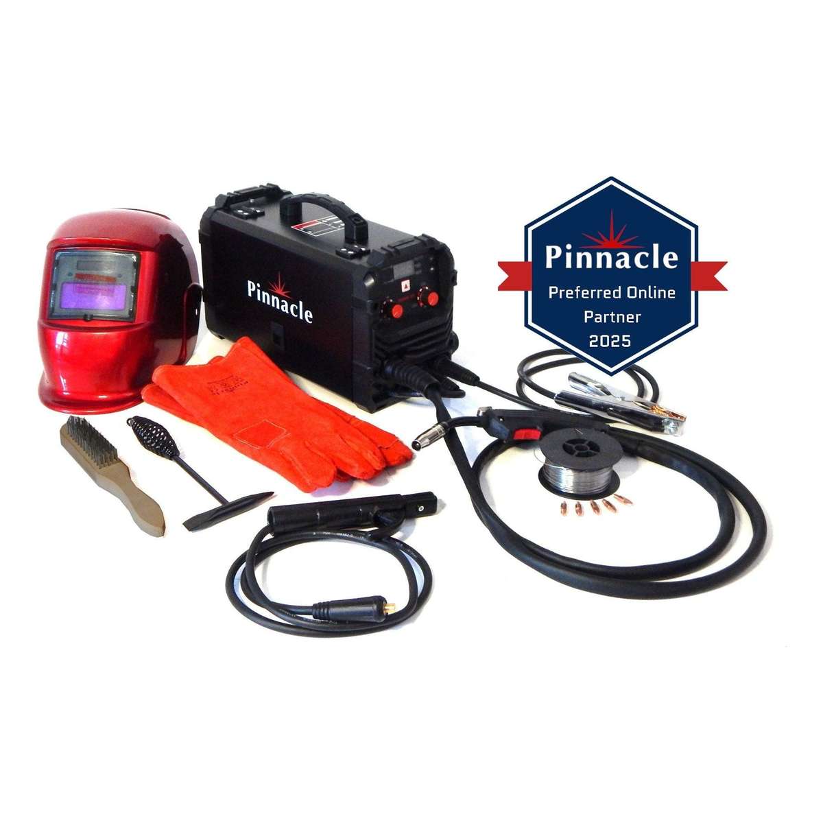 Pinnacle MIGARC 165 Gasless MIG Welder Combo  220V Plug & Play Multi Process Welding Kit