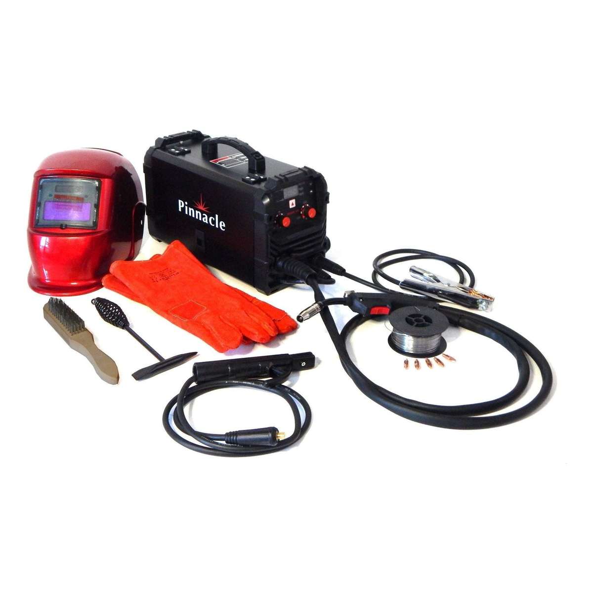Pinnacle MIGARC 165 Gasless MIG Welder Combo  220V Plug & Play Multi Process Welding Kit